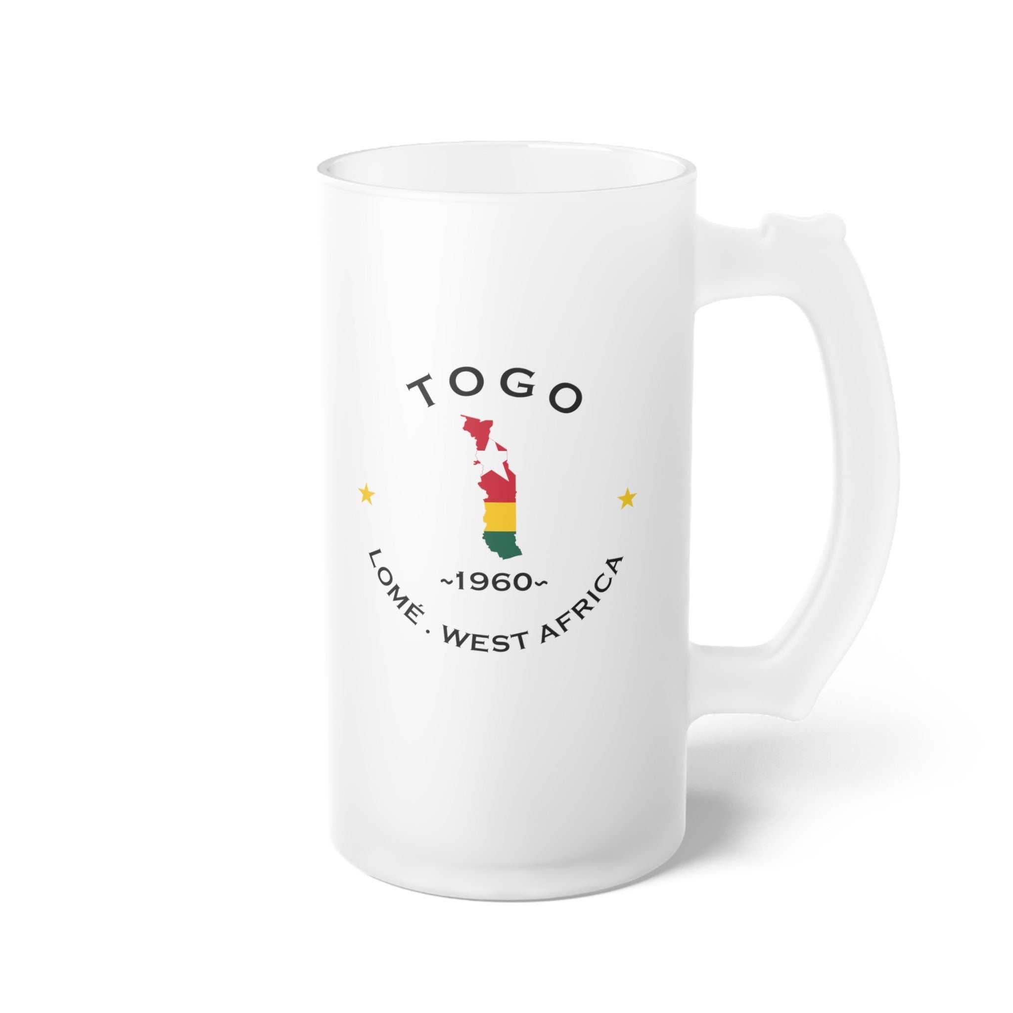 Togo Frosted Glass Beer Mug